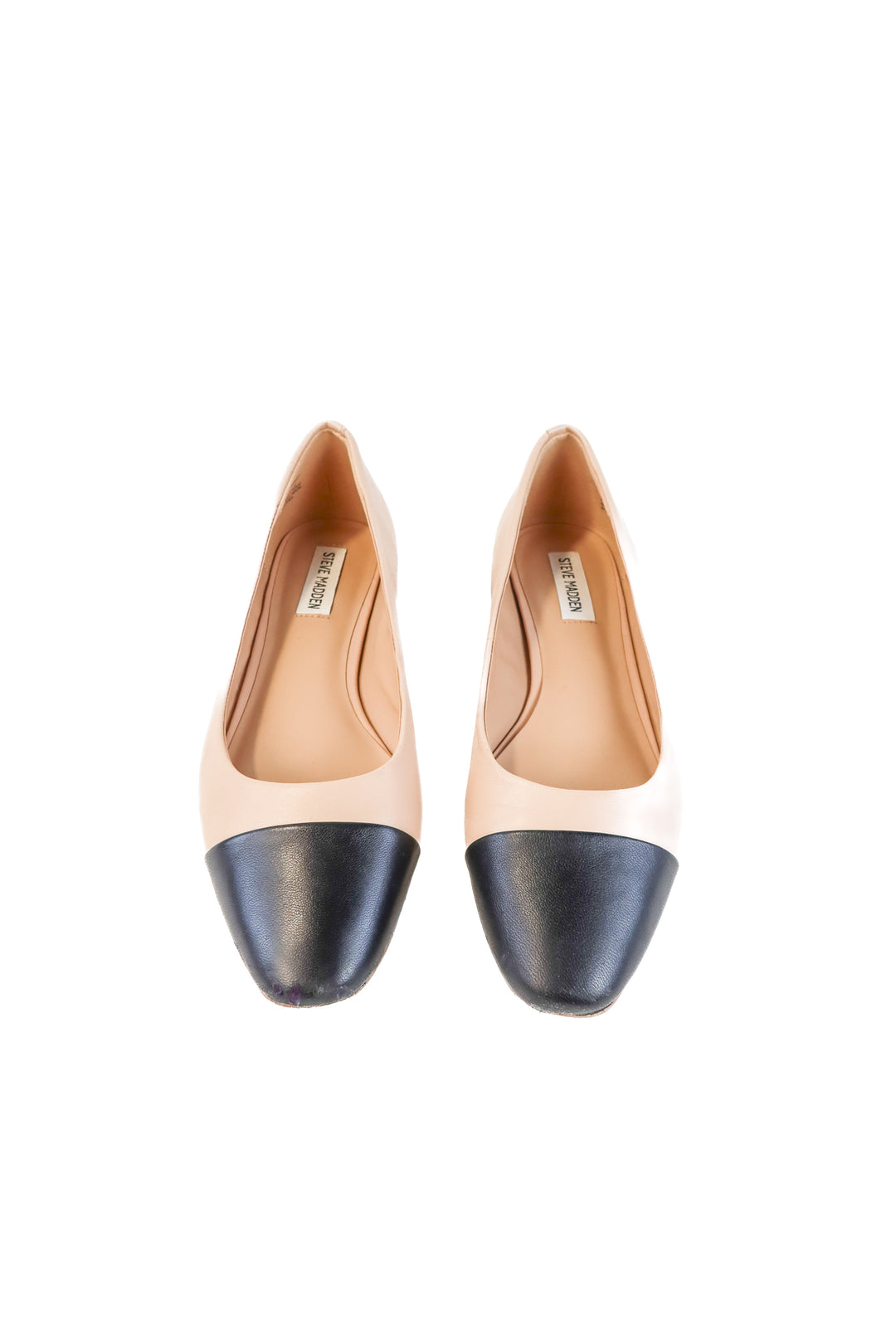 Steve Madden Leather Cap Toe Ballet Flats (10; retail $79.99)