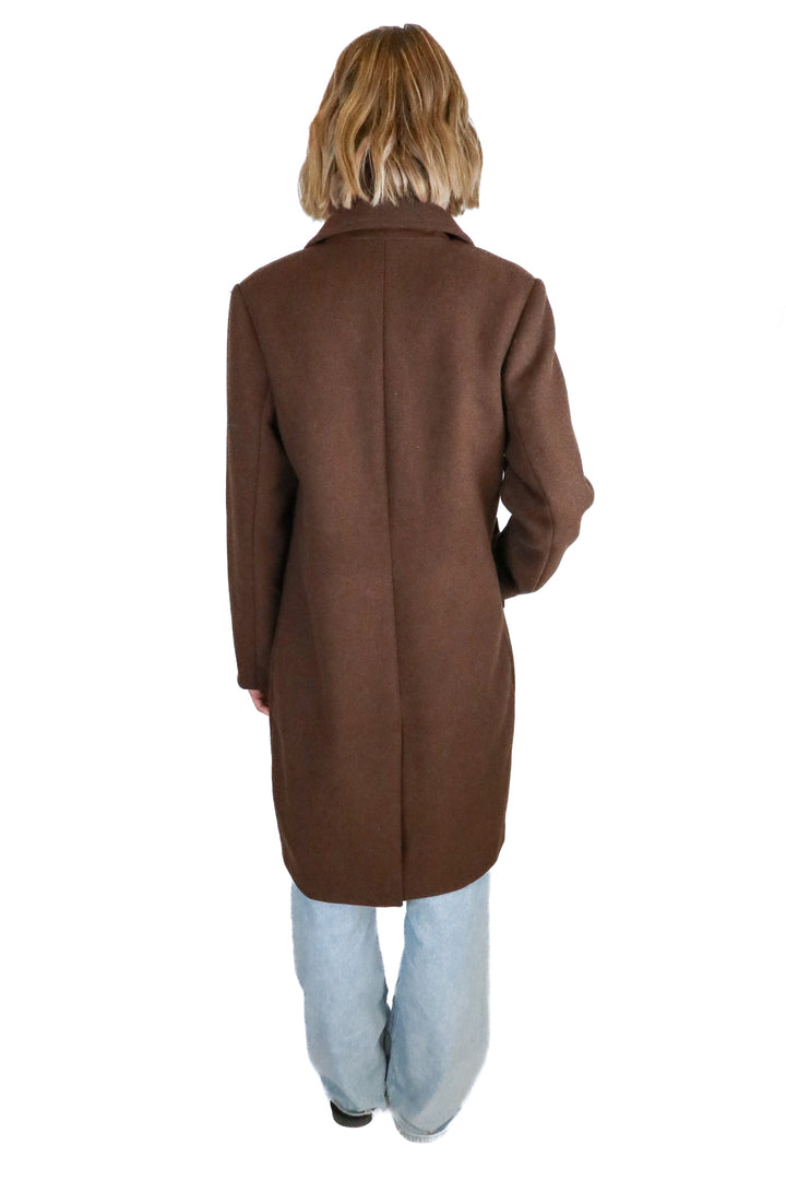 Abercrombie Brown Car Coat (S; retail $170)