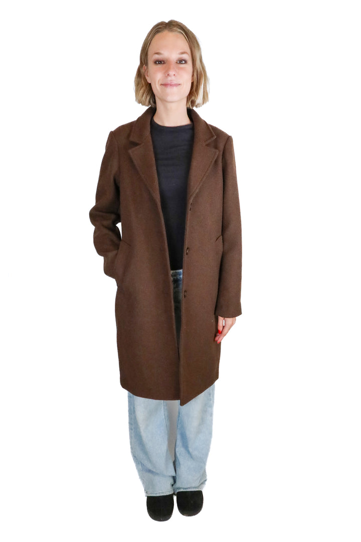Abercrombie Brown Car Coat (S; retail $170)