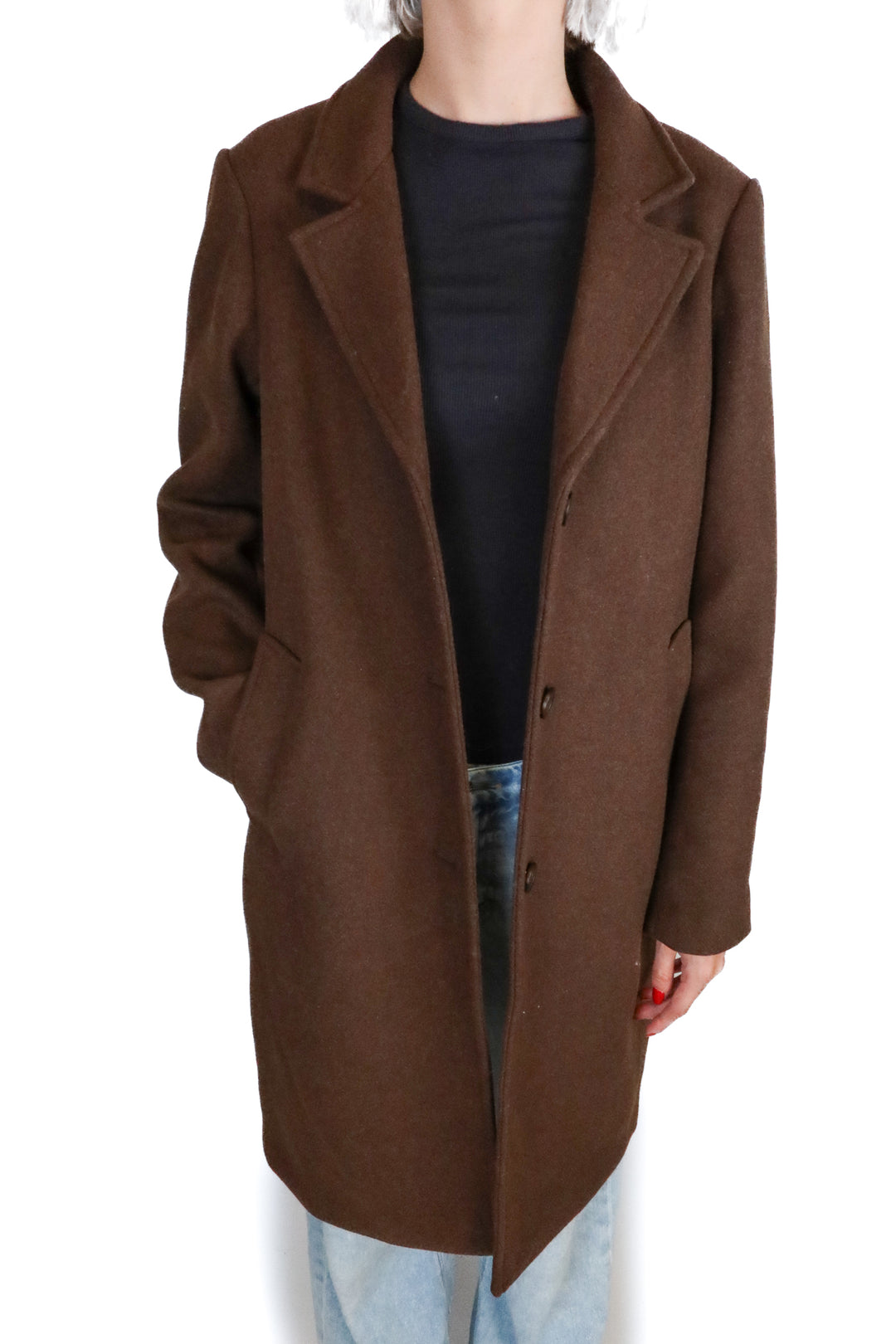 Abercrombie Brown Car Coat (S; retail $170)