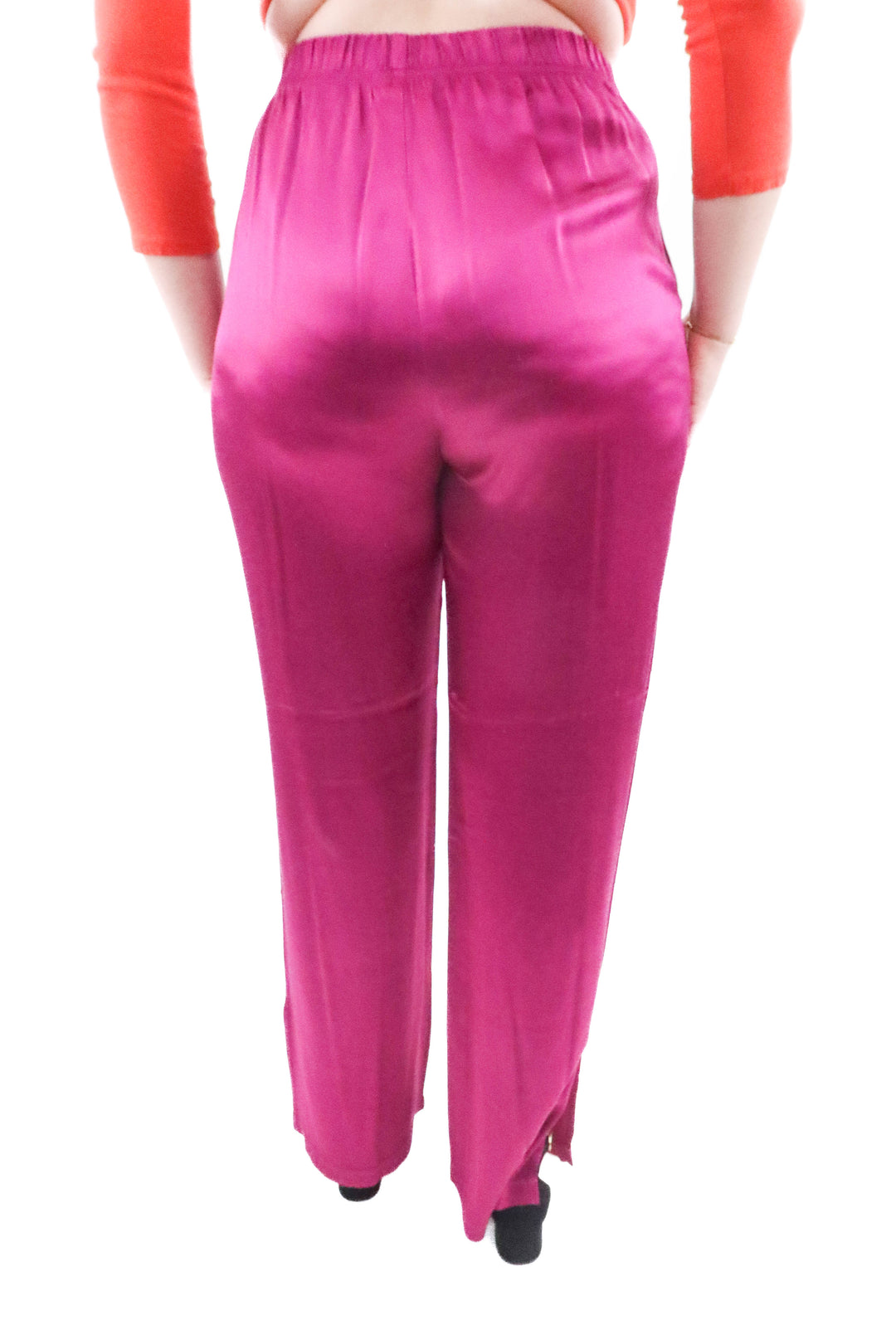 Monrow magenta pant (l; retail $138)