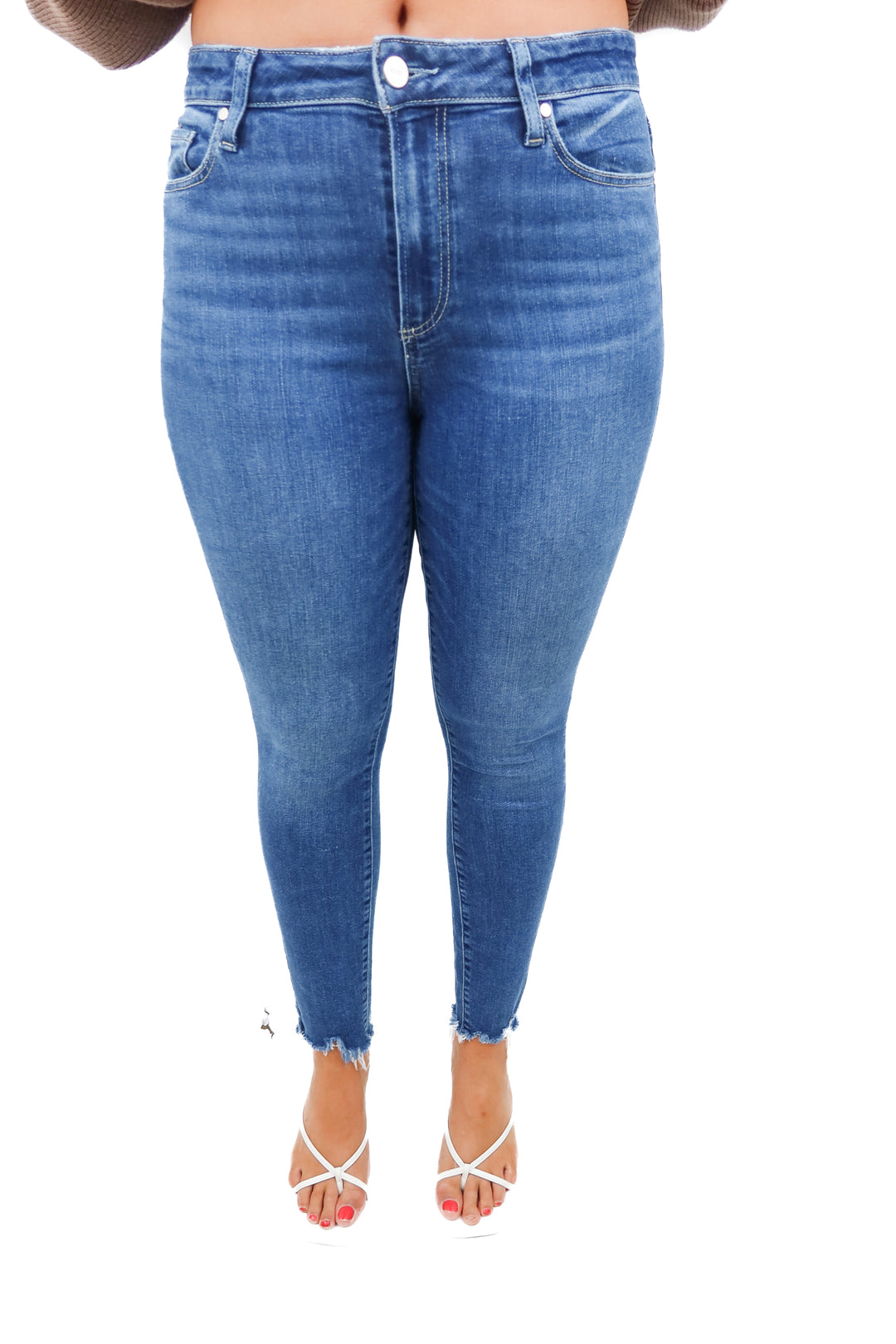 paige medium wash raw hem skinny jeans (28)