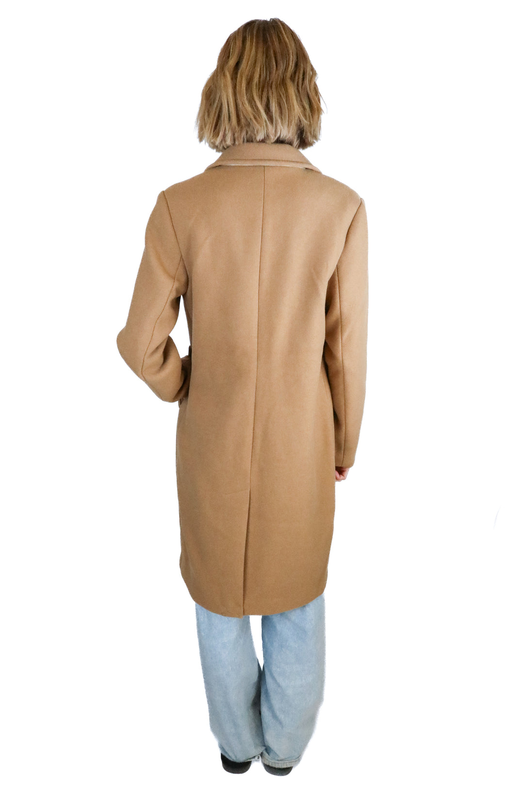 Abercrombie Tan Car Coat (S; retail $220)