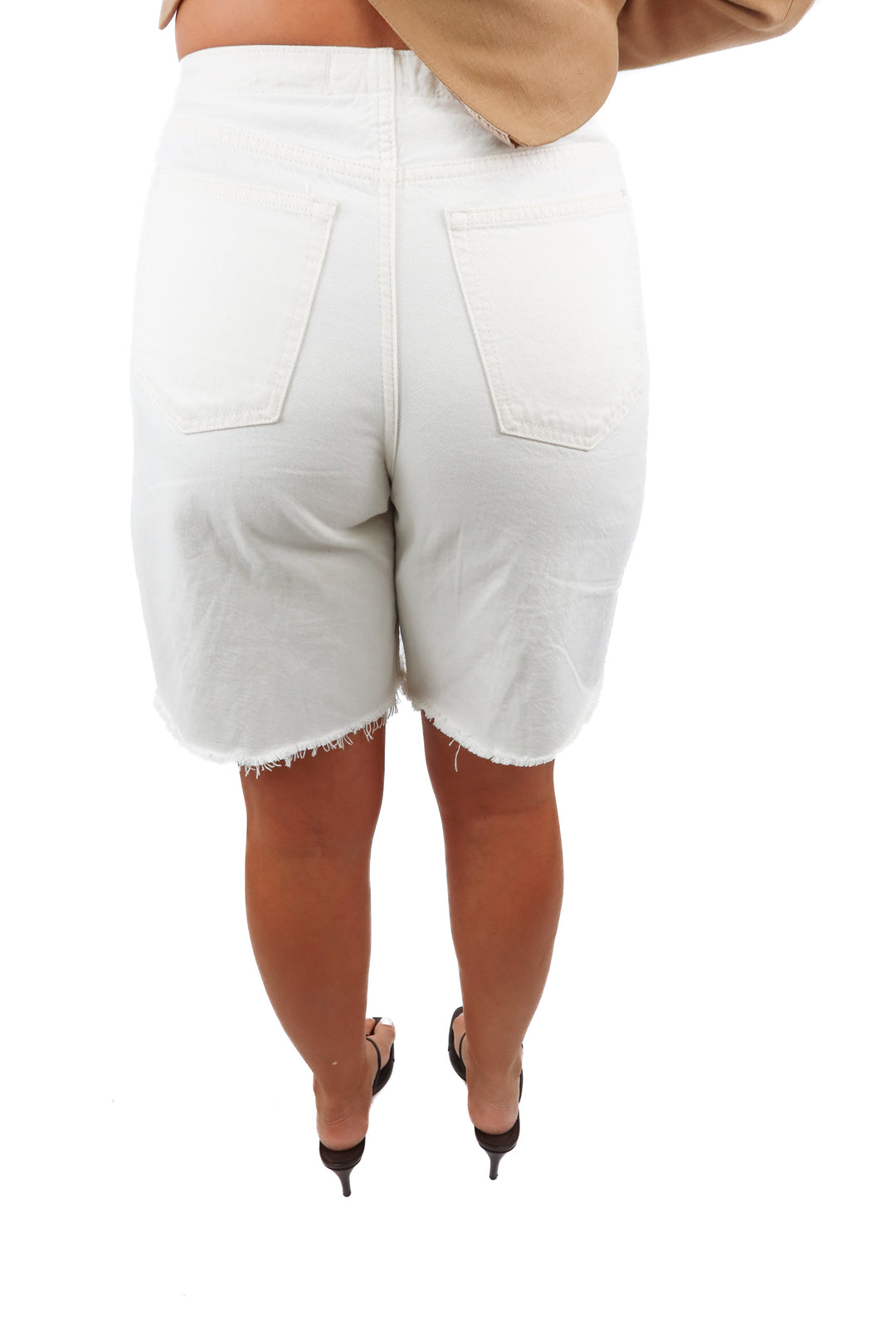 abercrombie & fitch white jorts (27; retail $70)