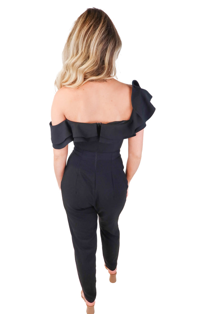 Lipsy black jumpsuit (6; retails $150)