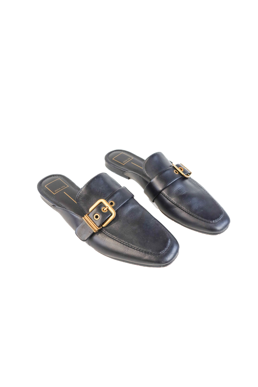 Dolce vita black vegan leather loafers (10; retail $120)