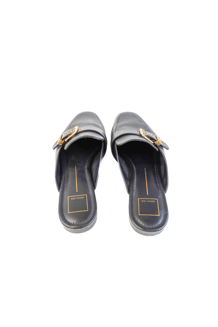 Dolce vita black vegan leather loafers (10; retail $120)