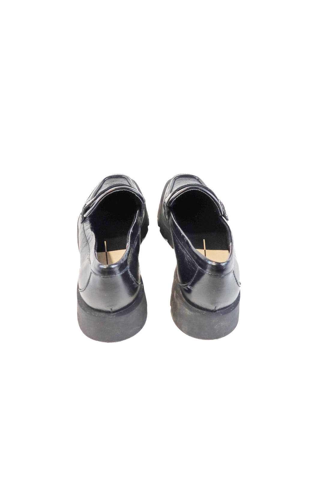 Dolce vita black patent loafers (10; retail $140)