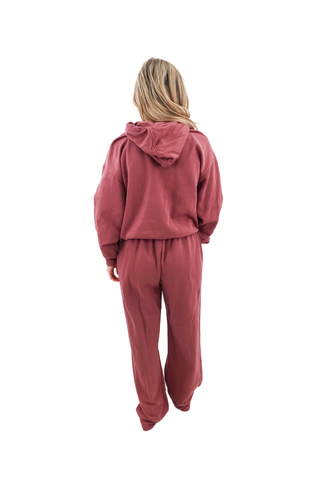alo mauve sweat set (m; retail $280)