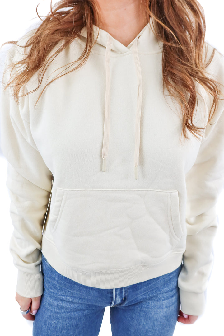 Duck Buck Co. cream hoodie NWT (M/L; retail $55)