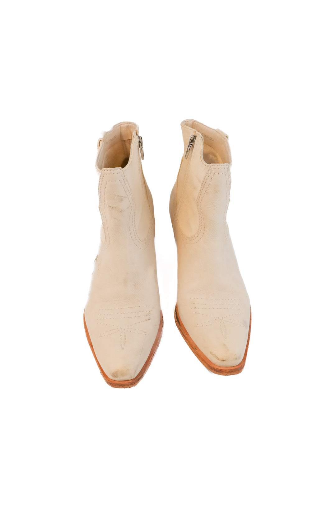 Dolce vita cream ankle booties (10; retail $140)