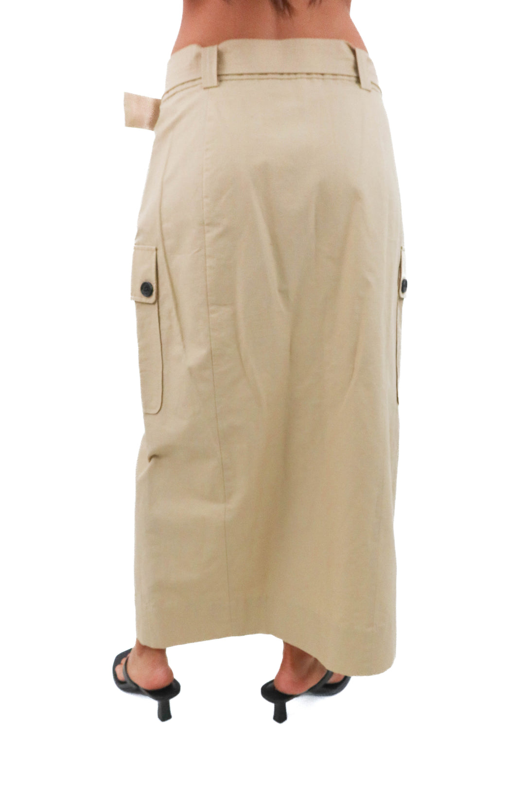 rails khaki midi skirt (s; retail $238)