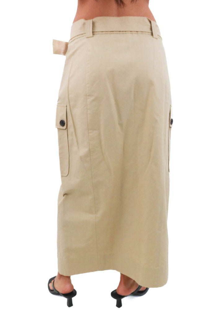 rails khaki midi skirt (s; retail $238)