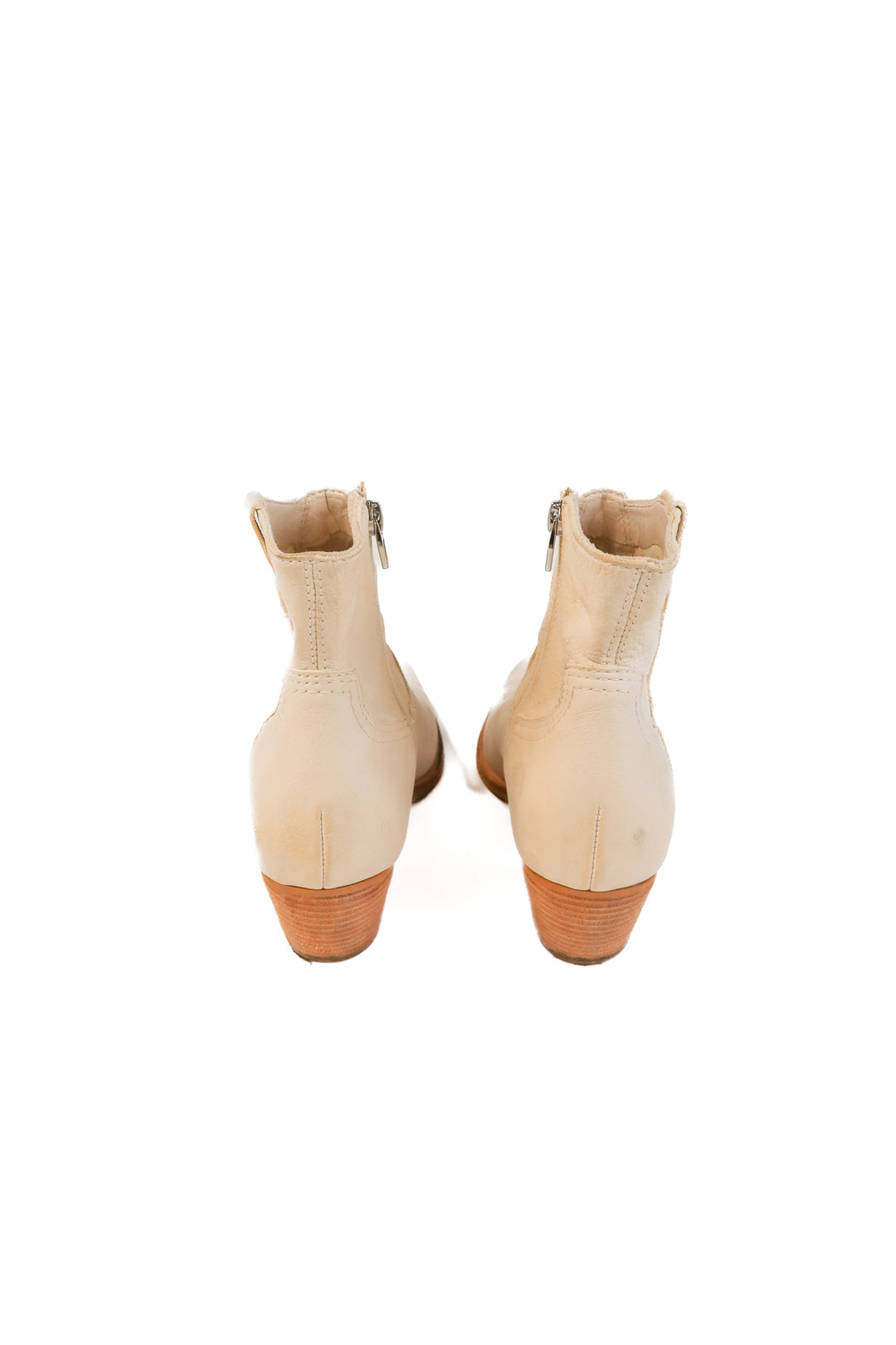 Dolce vita cream ankle booties (10; retail $140)