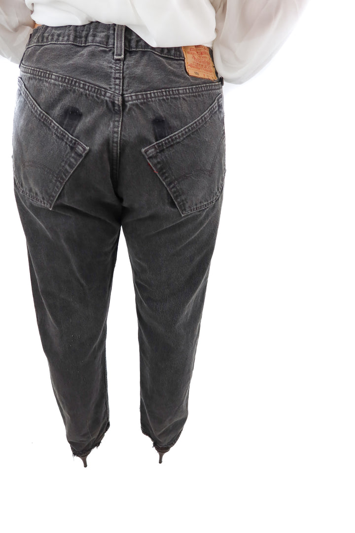 aligrace x levis black straight legs jeans (M/L; retail $328)