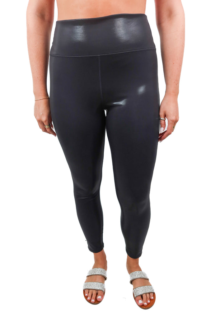 Fabletics black shine leggings (XL; retail $69.95) NWT