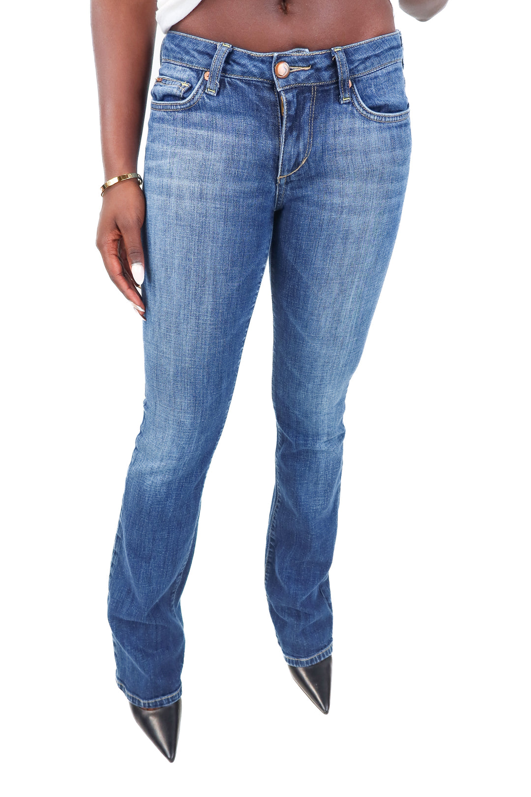 Joes medium wash flare jeans (26)
