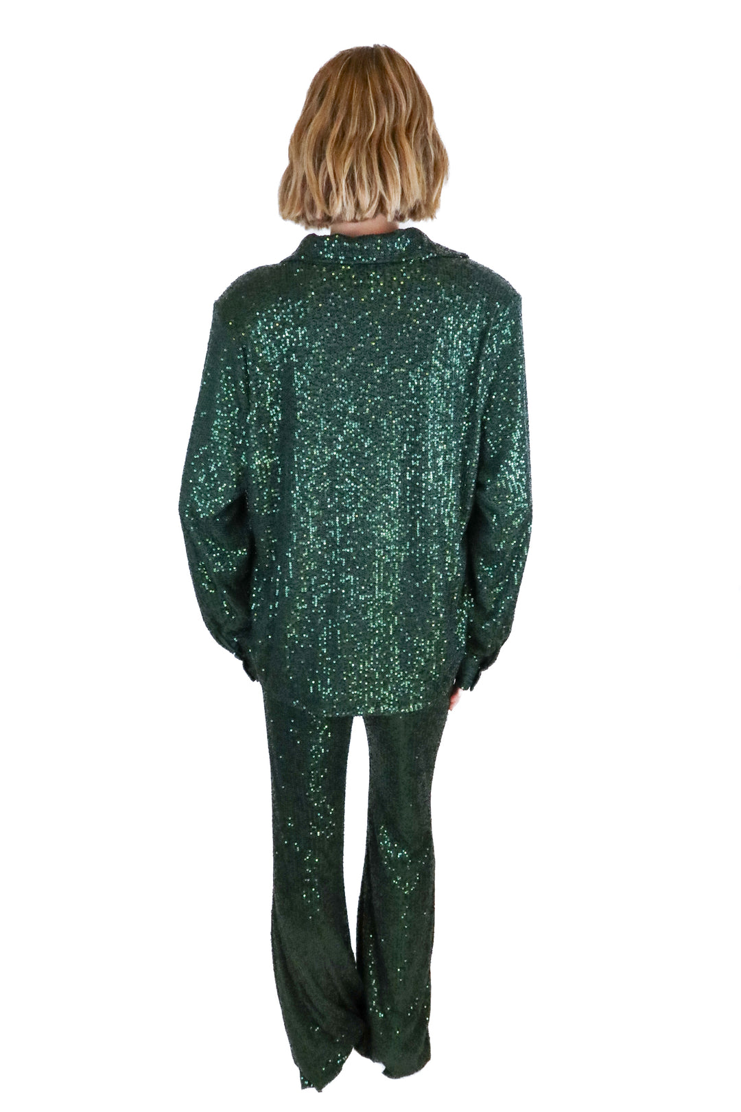 Mable Forest Green Sequin Set (S)