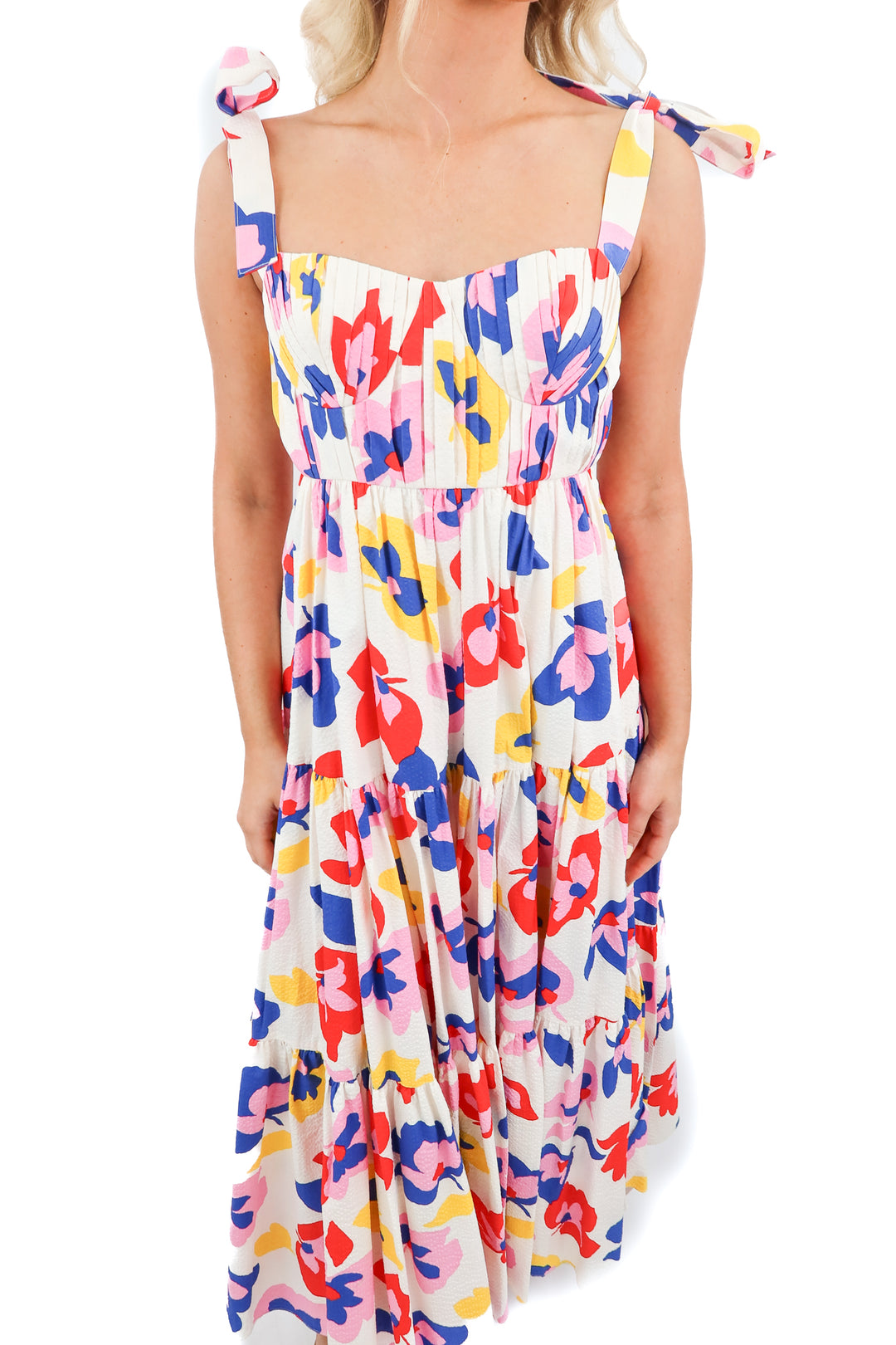 Kate Spade white/pink floral maxi dress (2; retail $318)