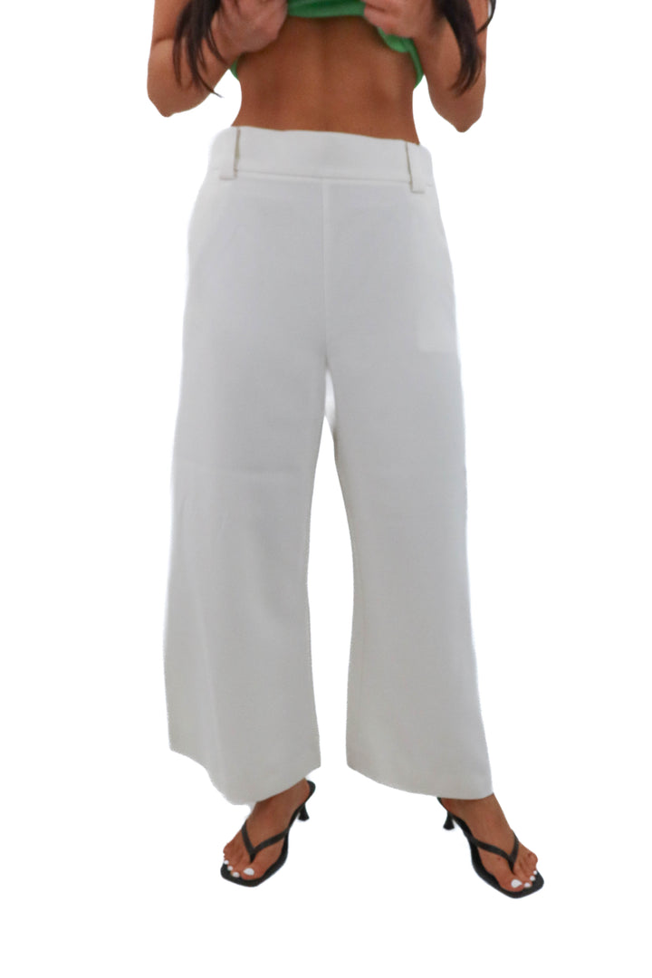 french connection white trousers (s; retail $98)