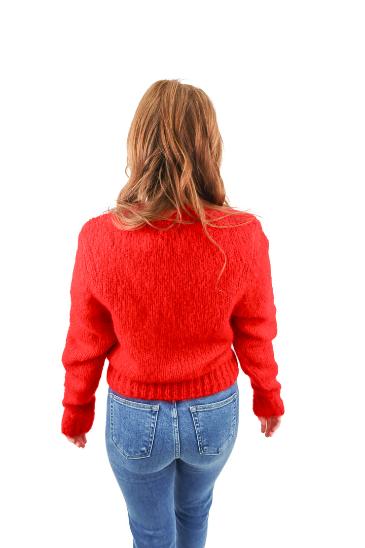 isabel marant red sweater (38; retail $790)