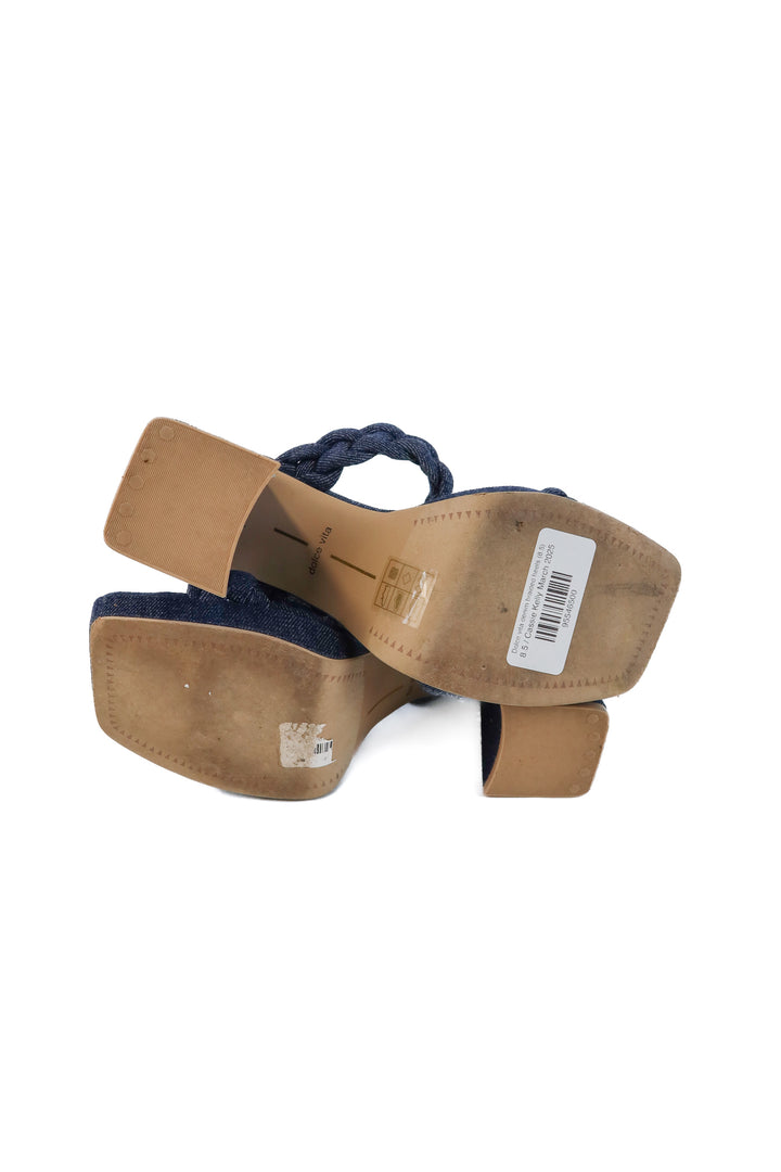Dolce vita denim braided heels (8.5)