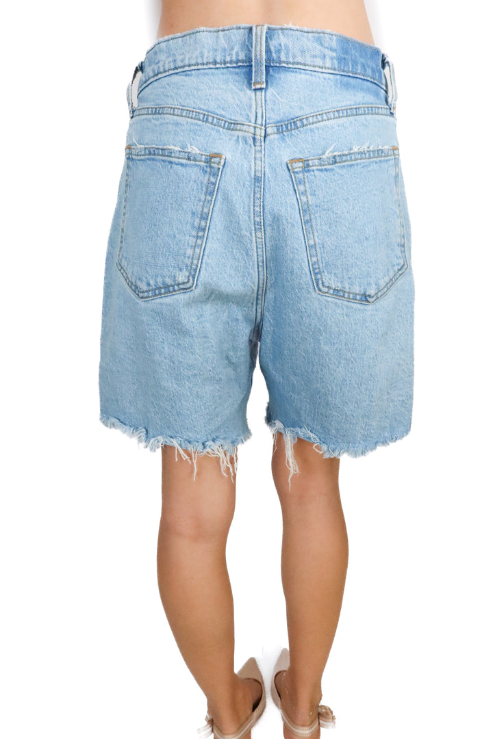 Abercrombie Curve Love Medium Wash High Rise 7" Dad Denim (27/4; retail $70)