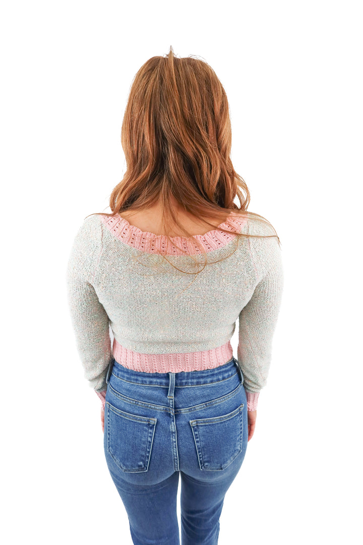 love shack fancy multi color cardigan NWT (xs; retail $295)