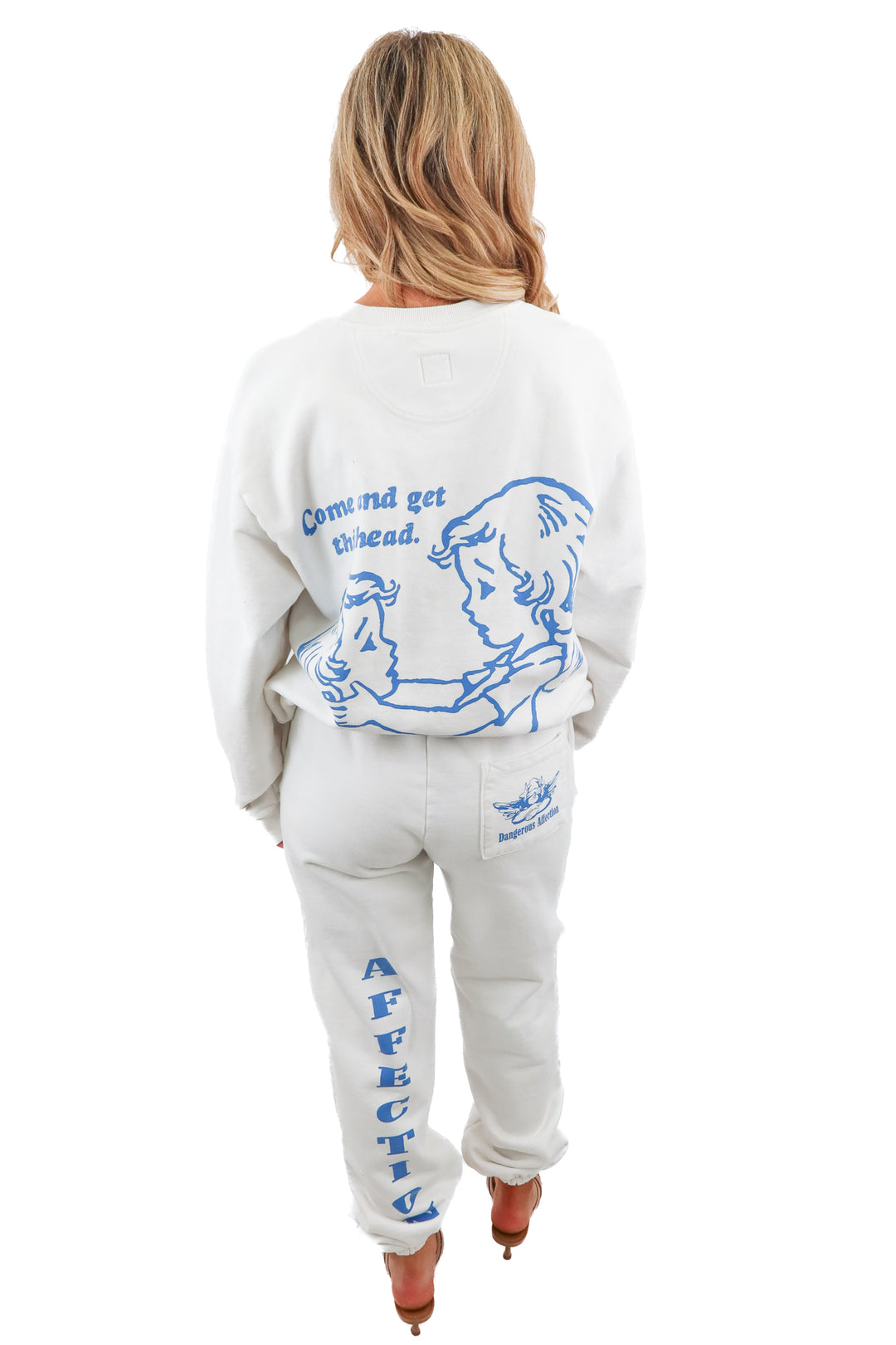 boys lie white "dangerous" sweat set (XS)