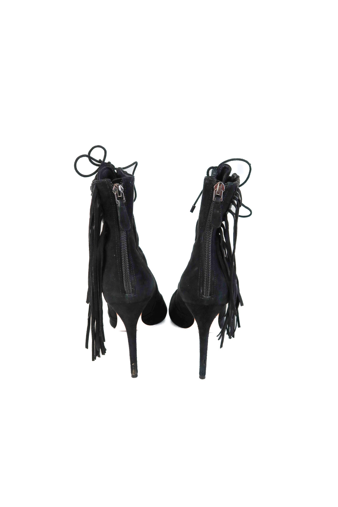 Alexandre Birman black fringe booties (7.5; retail $995)