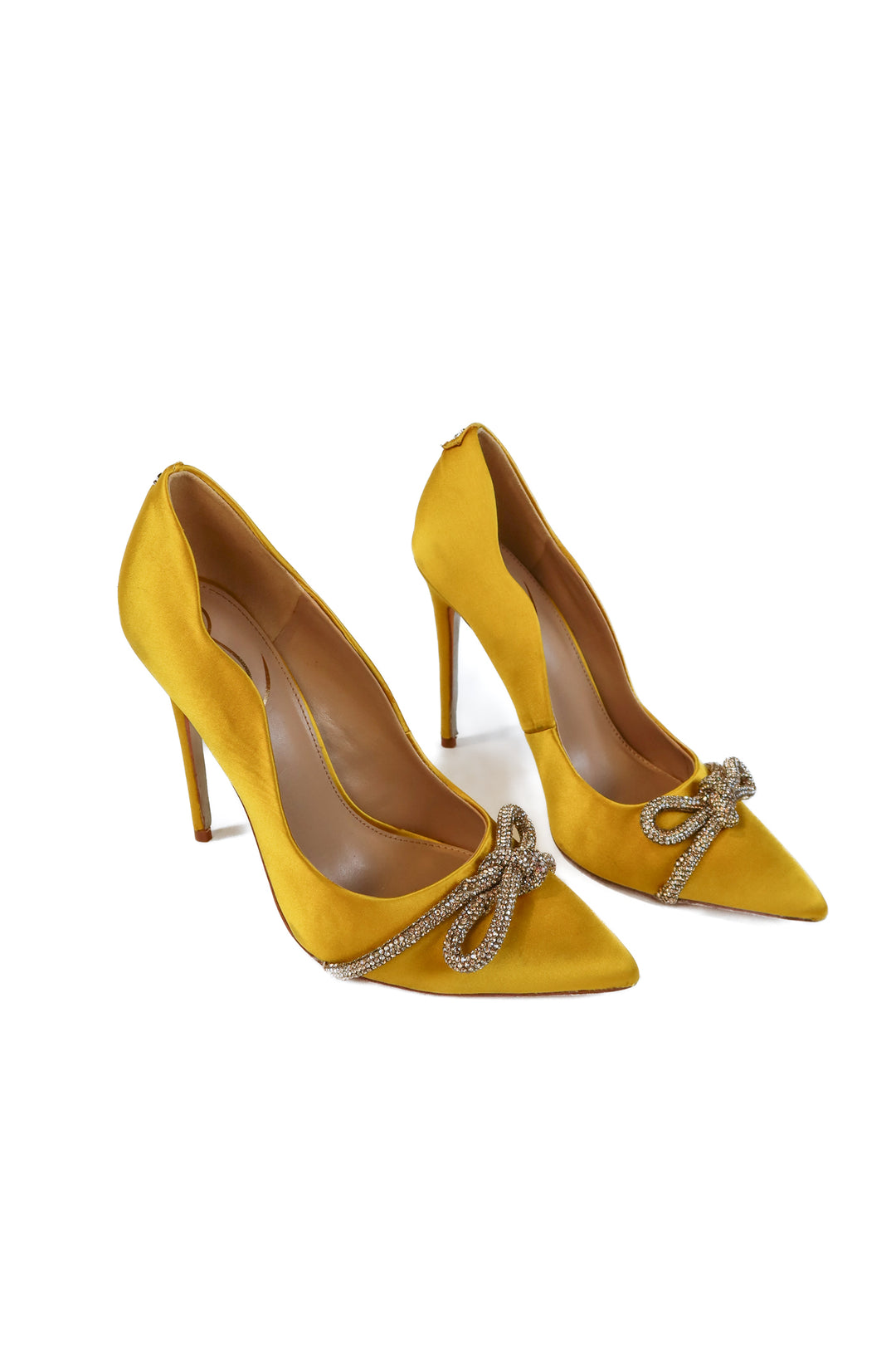 Sam Edelman yellow rhinestone heels (7.5)