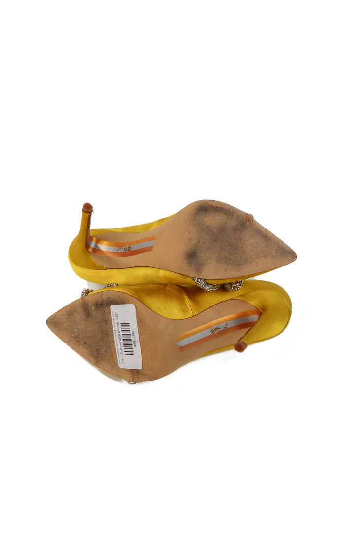 Sam Edelman yellow rhinestone heels (7.5)