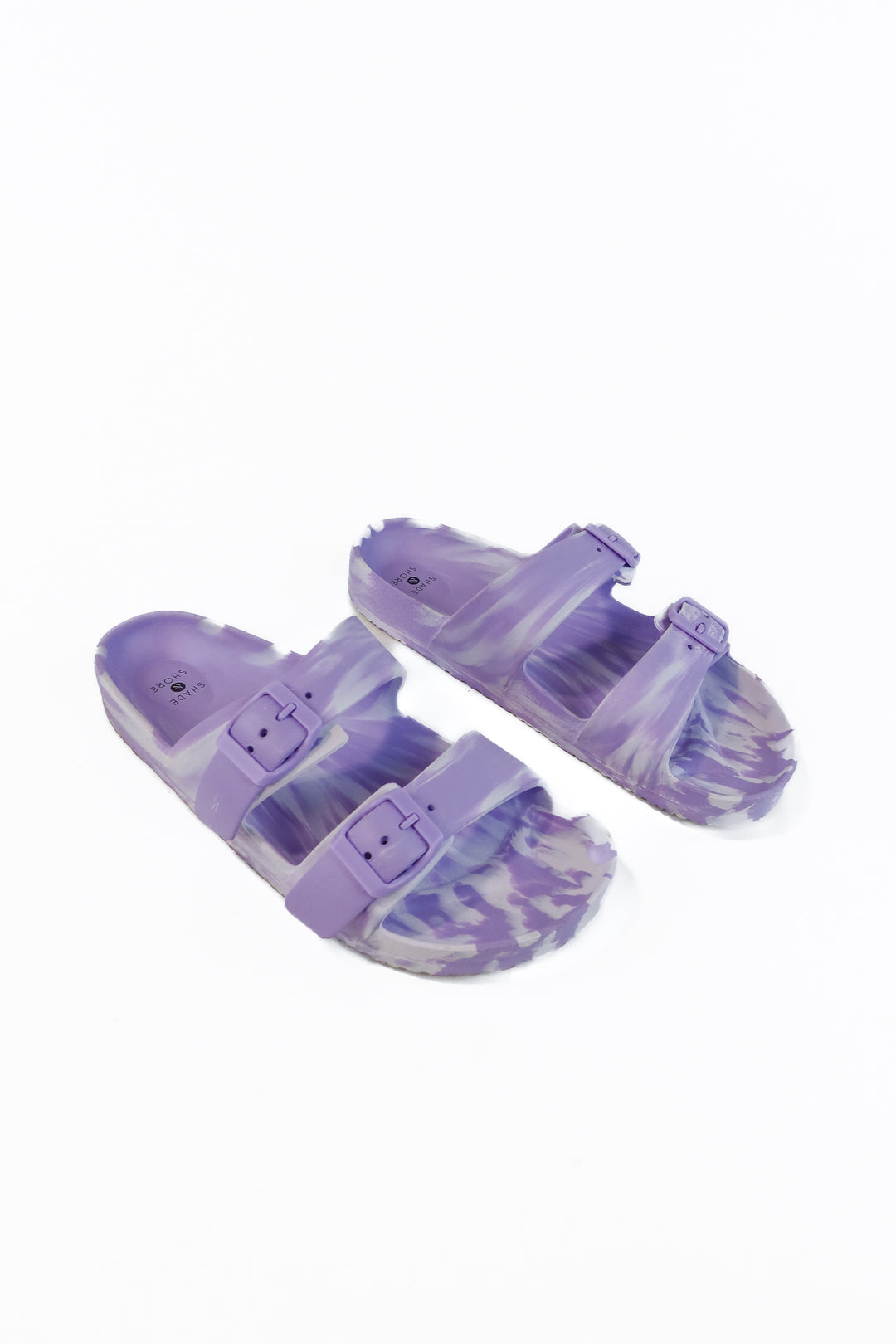Shade & Shore purple marble slides (10)