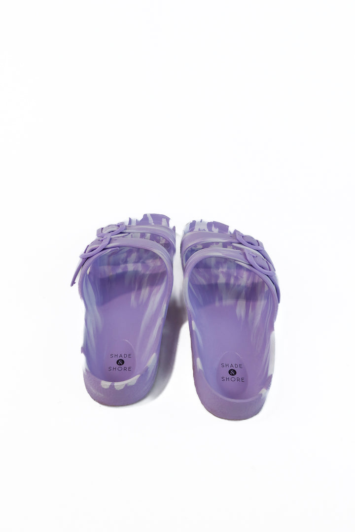 Shade & Shore purple marble slides (10)