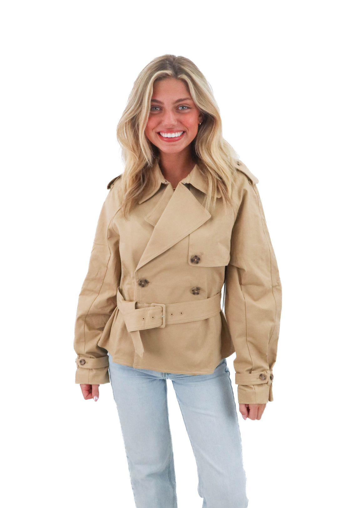 good american short trench coat NWT Retail $188 (s)