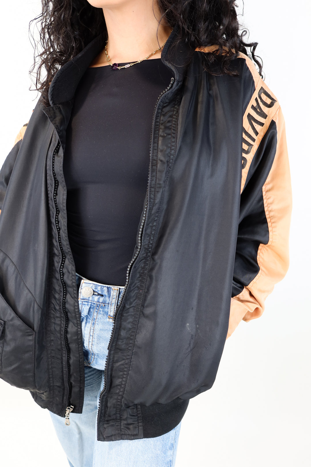 harley davidson bomber jacket (XL; retail $115)