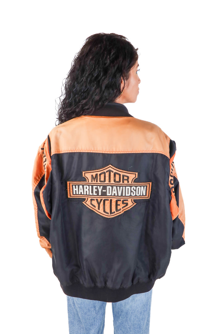harley davidson bomber jacket (XL; retail $115)