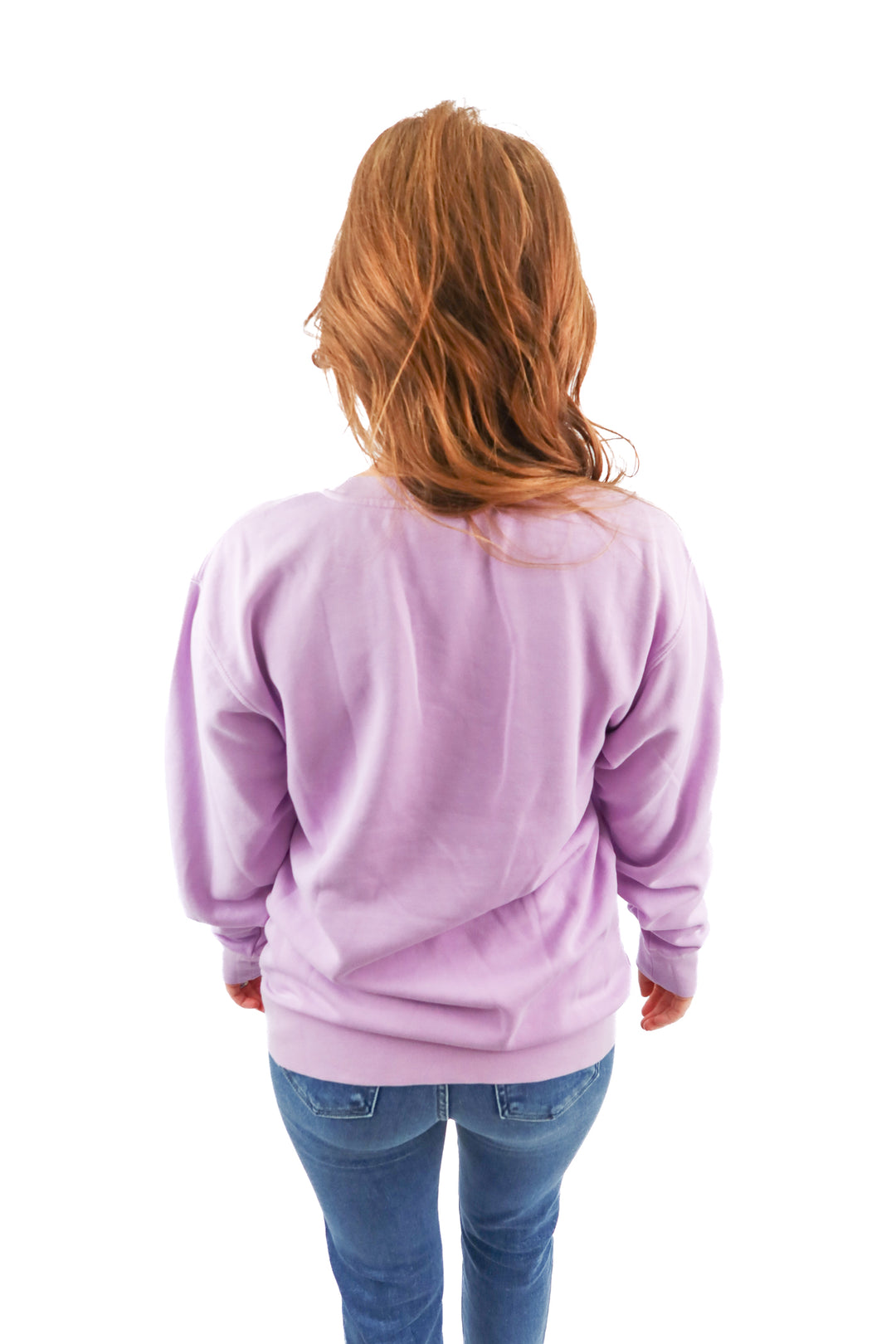 Living Fully Co. lavender chocolate box sweatshirt (S)