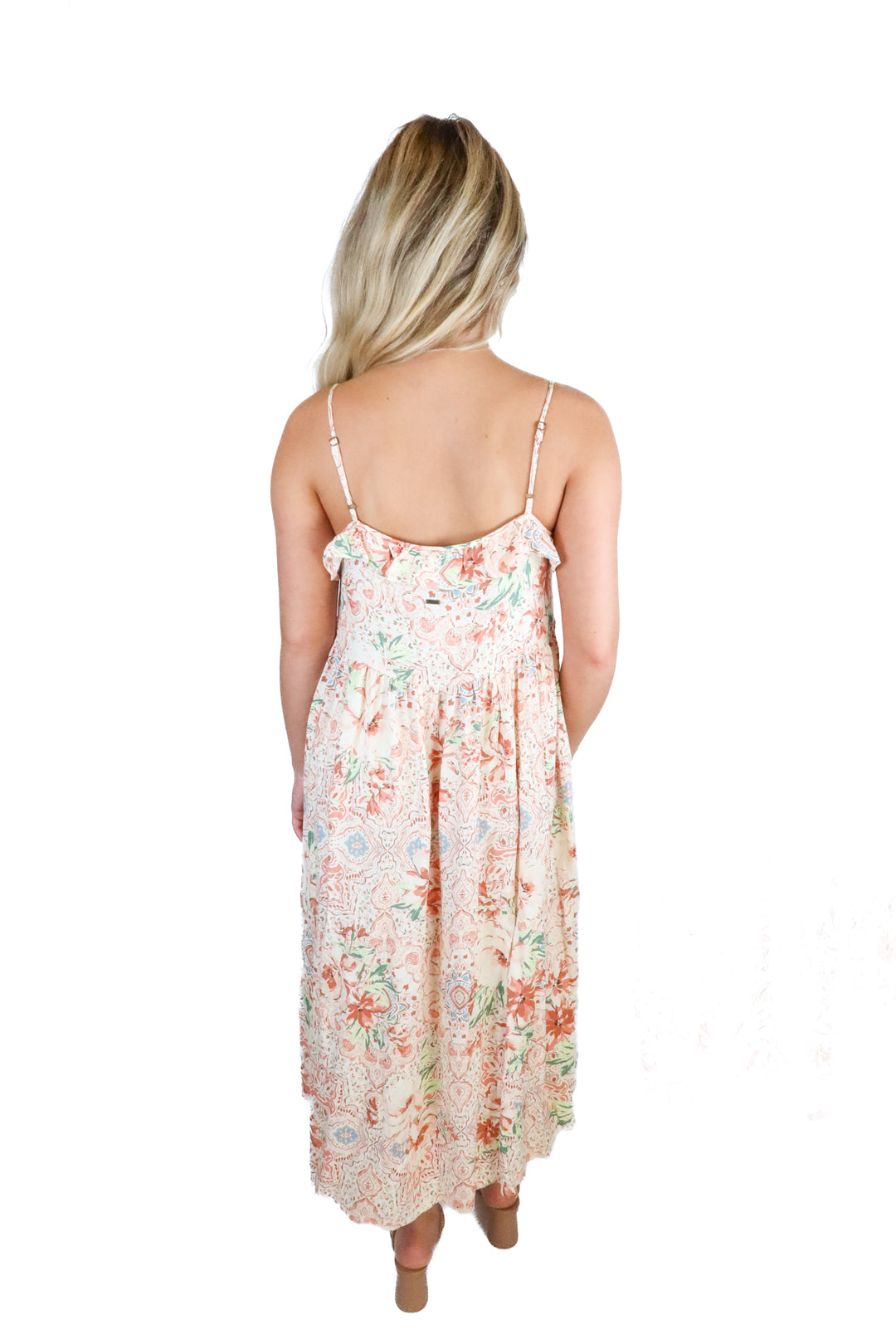 oneill floral casual maxi dress (s)