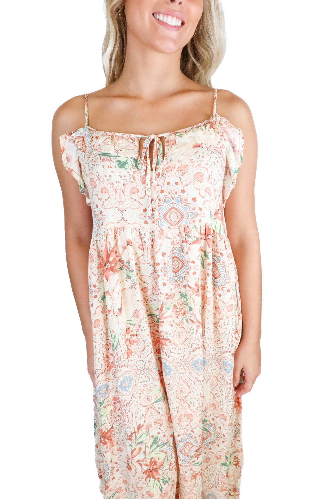 oneill floral casual maxi dress (s)