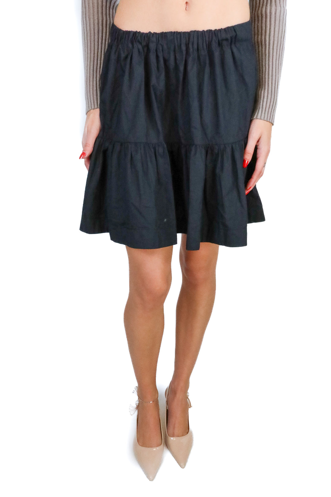 Abercrombie Black Ruffle Skirt (S; retail $60)