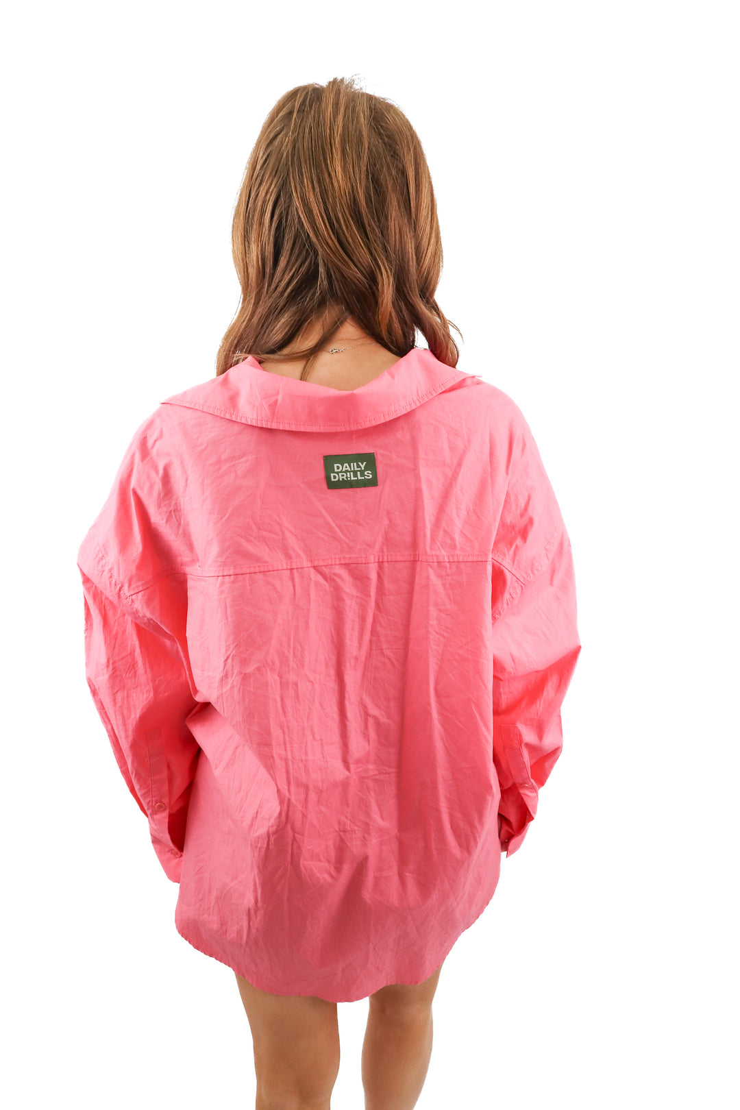 Daily Drills pink poplin shirt (XS/S)