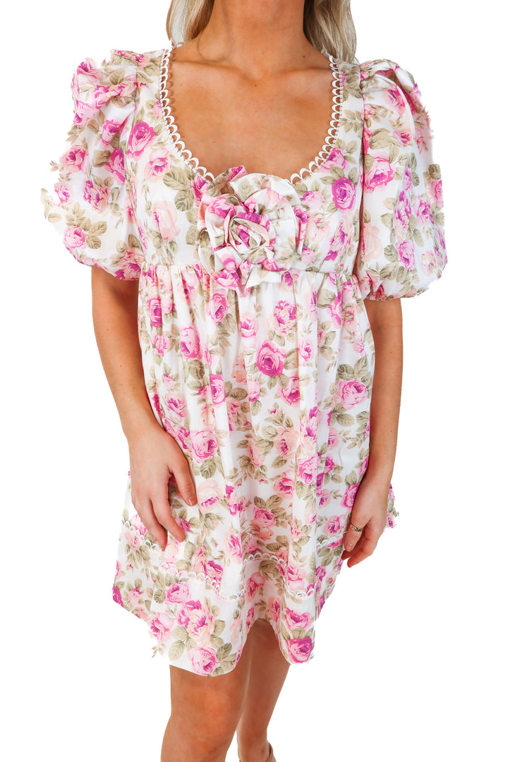 for love and lemons purple floral babydoll dress NWT (m; retail $219)
