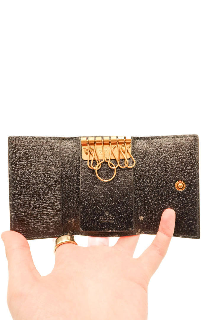 GUCCI Animalier Bee 6 Six Hooks Key Case