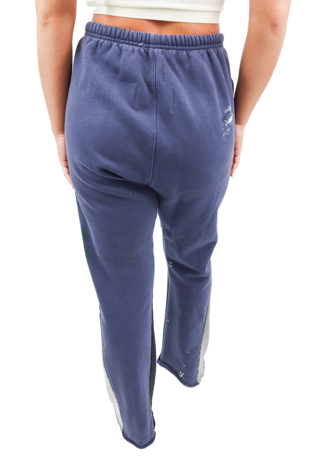 Gallery Dept. blue paint splatter sweatpants (M; retail $965)