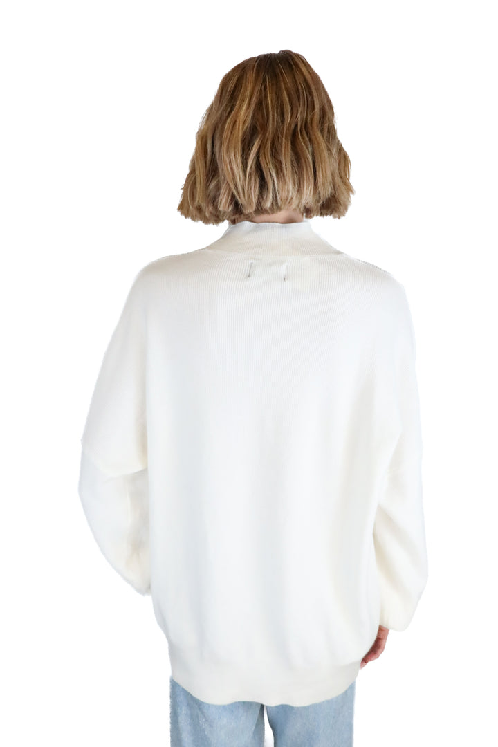 gentle fawn warm white turtleneck sweater (s)