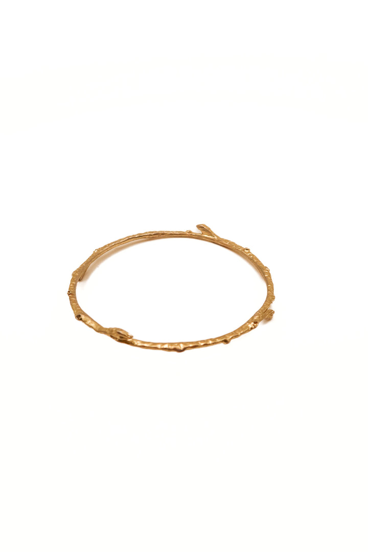 Silver tree bangle