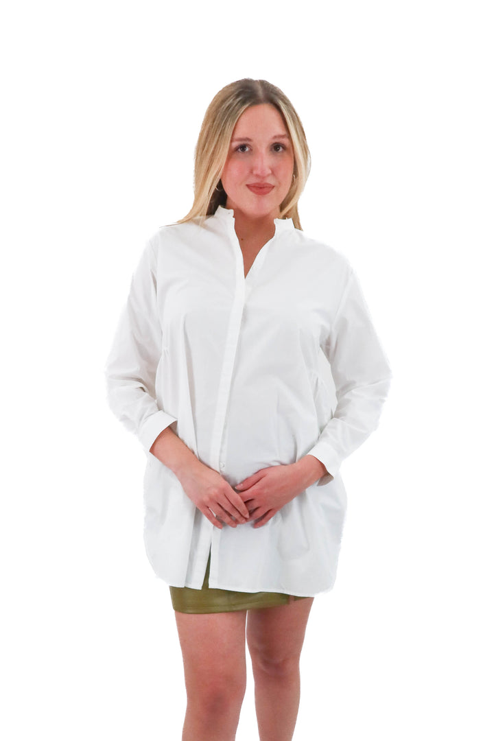 french connection white button dress (6; retail $148)