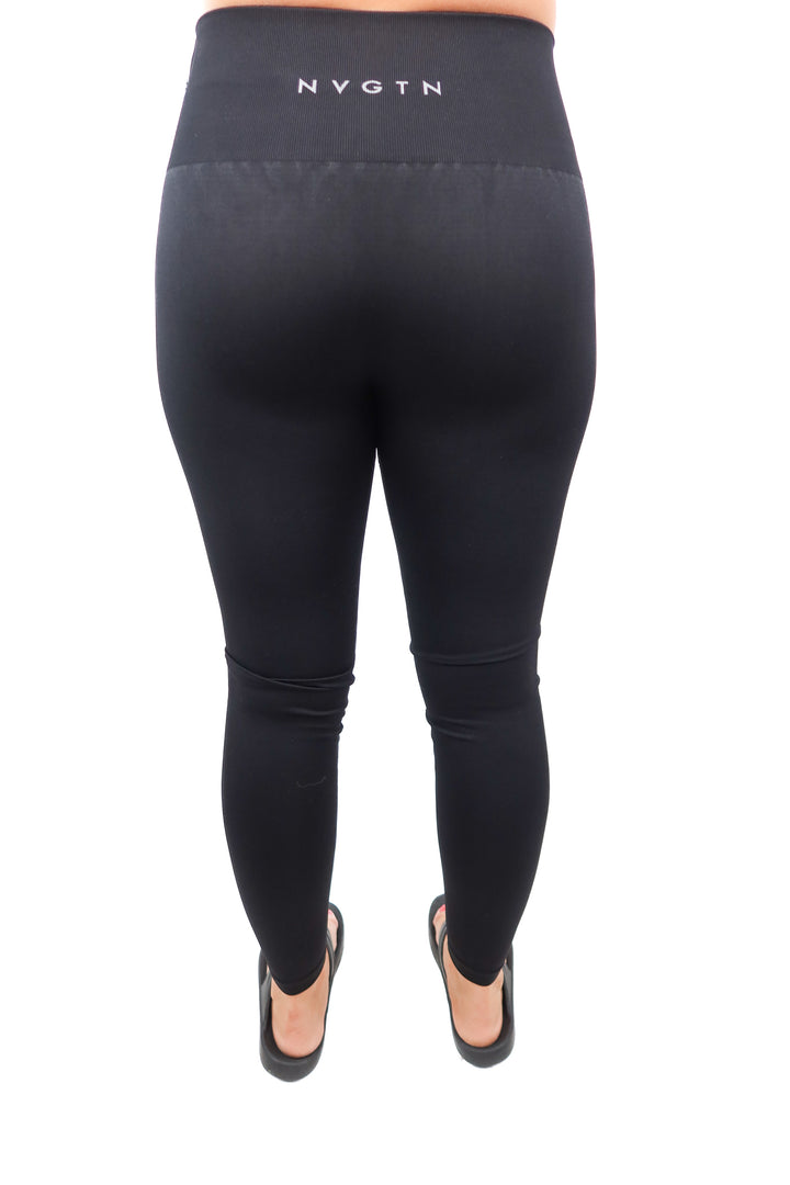 NVGTN black jogger leggings (M; retail $48)