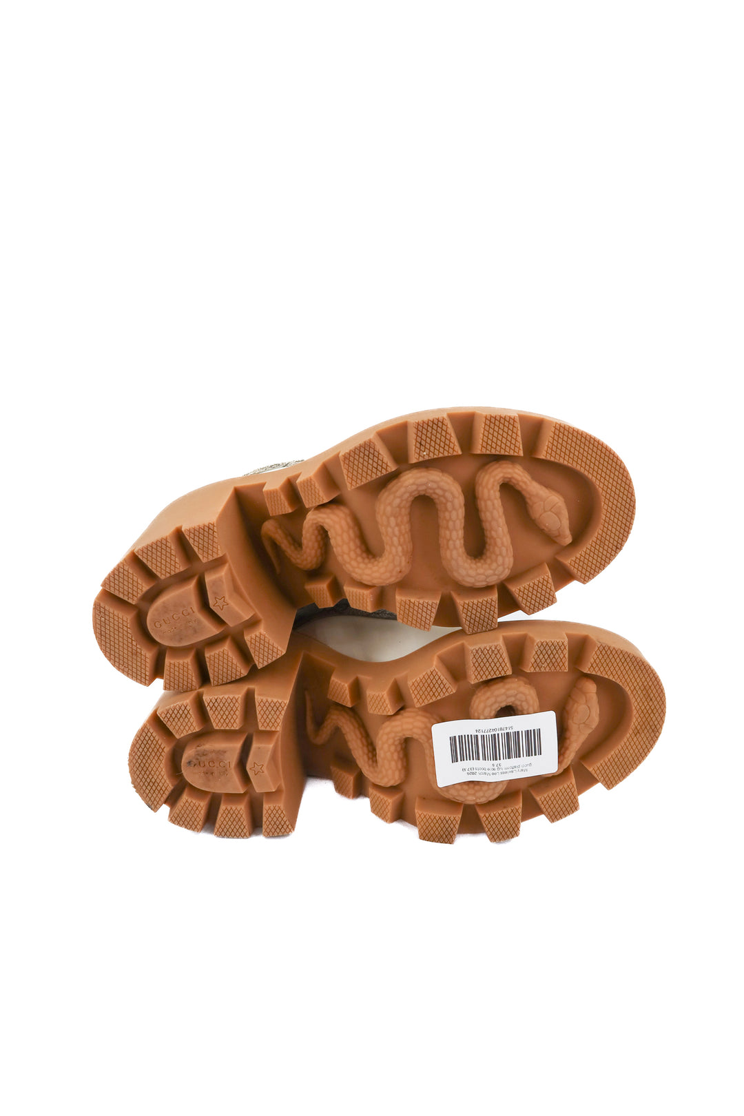 gucci platform lug sole boots (37.5)